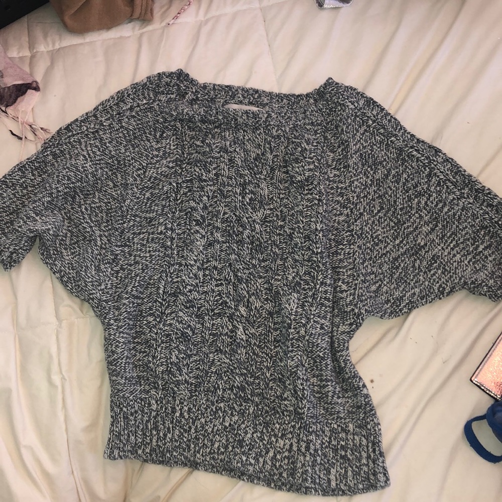Grey knit LOFT top
